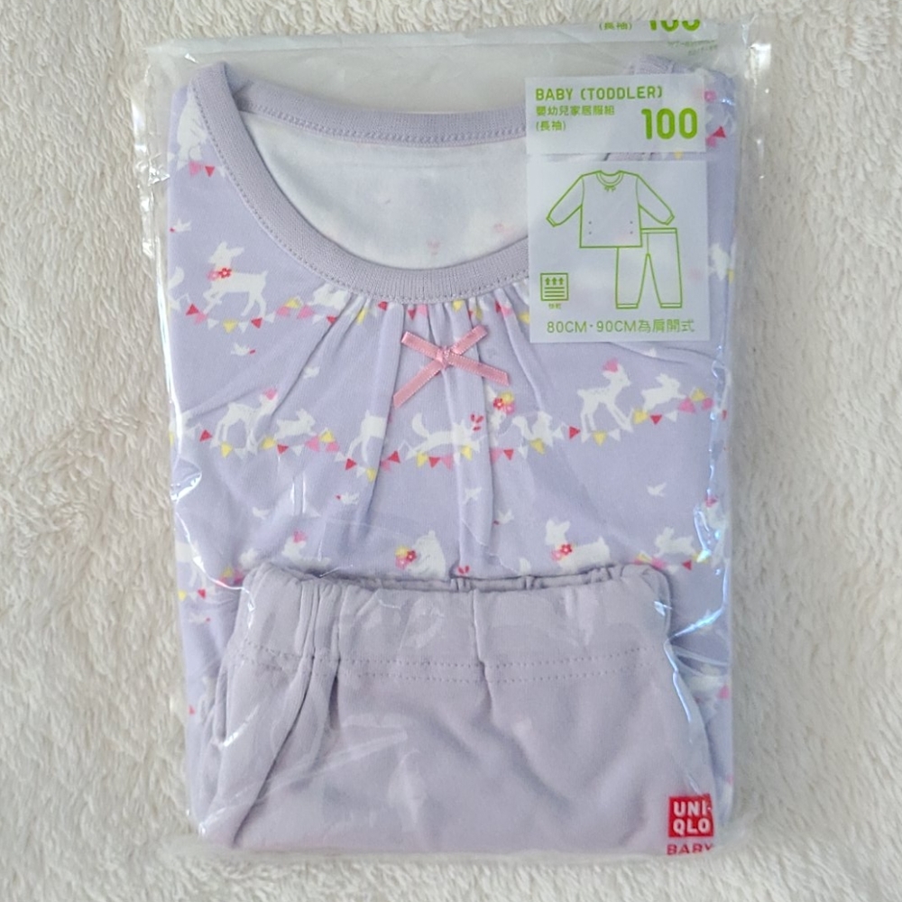 NWT Uniqlo Baby Toddler Age 3-4 Pajamas Set